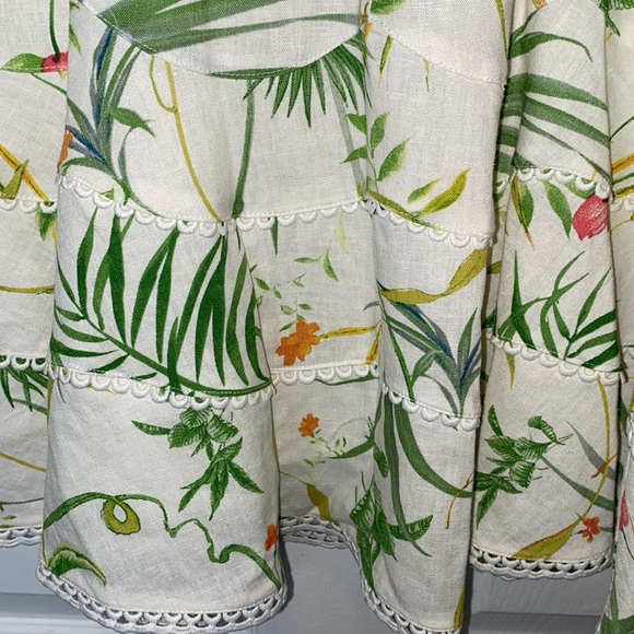 a loves a Tropical Print Off White Mini Dress - Picture 12 of 15